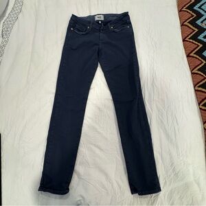 PAIGE Navy Blue Denim Jeans Skyline‎ Ankle Peg Skinny Jean Size 27
